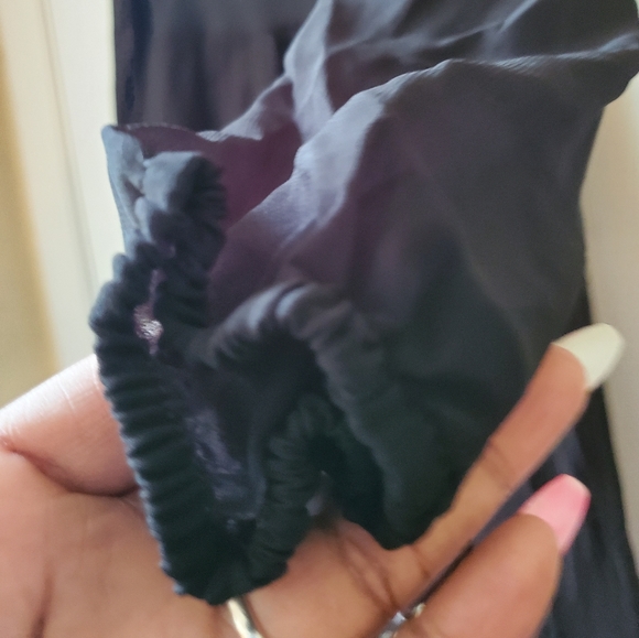 NWT!Flora Paris Womens Black Sequin Surplice Dress - Picture 8 of 9